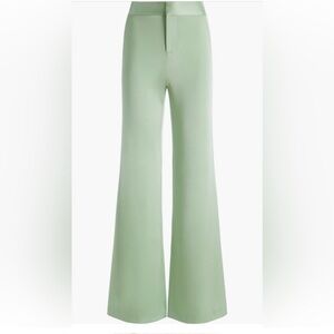 Alice + Olivia Deanna Stretch Cotton Satin Bootcut Pants size 10 NWT